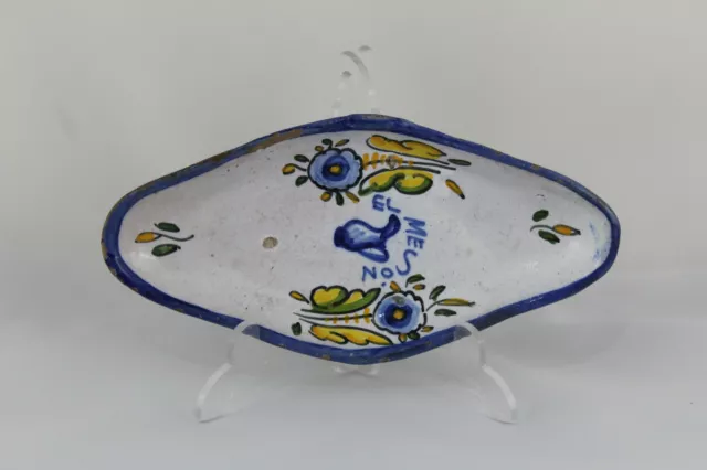 Antiguo Plato Bandeja de Ceramica TALAVERA pintado a mano EL MESON.   c.1940's