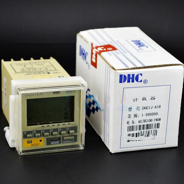 QTY:1 New For DHC intelligent counter DHC1J-A1R Preset Counter AC/DC100~240V