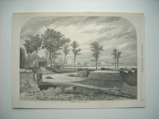 Gravure 1860. Vincennes. D’apres Anastasi.