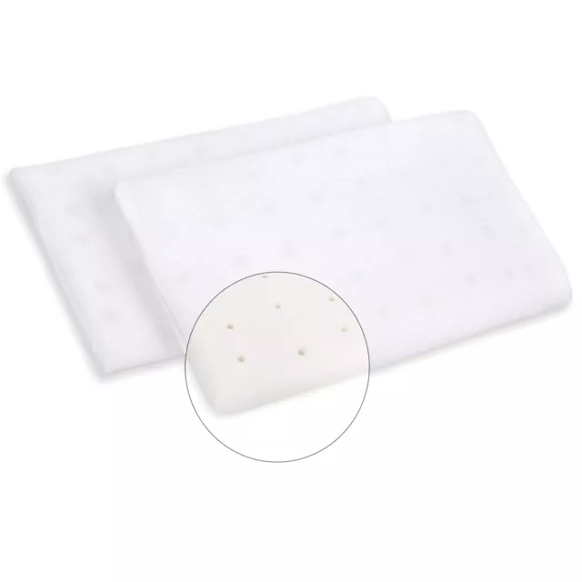 Almohada de Cuna para Bebes y niños Transpirable Antiahogo, Viscoelástica