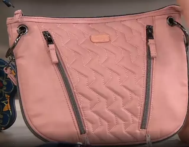 Lug Convertible Medium Crossbody Bag with Pouch - Swivel - Heart Wallet