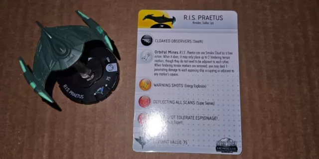 Star Trek HeroClix Tactics Series II Romulan I.R.W. Praetus #3 Comon