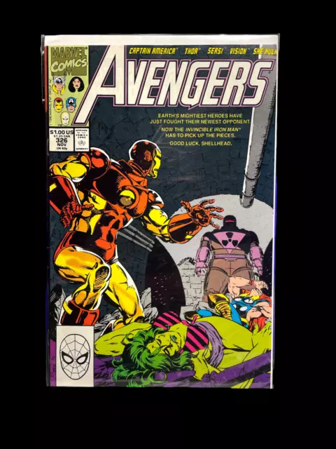 Avengers #326: Vol.1, Schlüsselausgabe, 1. App of Rage, Marvel Comics (1990)