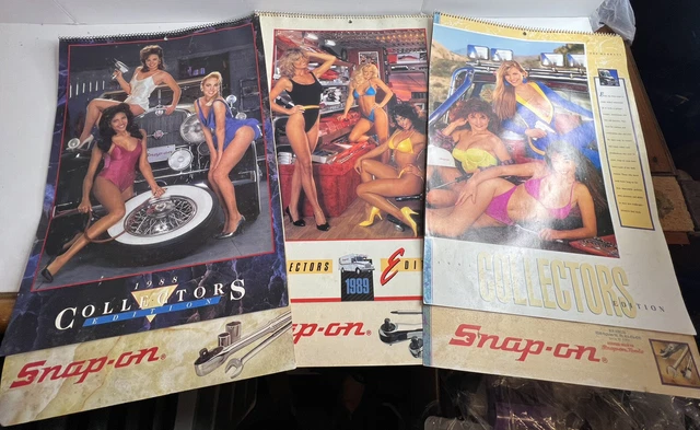 Tools Pin Up 3 VINTAGE SNAP-ON TOOLS Pin-Up Swimsuit Girls Collector's Calendar ...