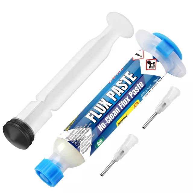 BEEYUIHF Soldering Flux Paste No-Clean Smooth Flow flux (10mL Syringe) #8403