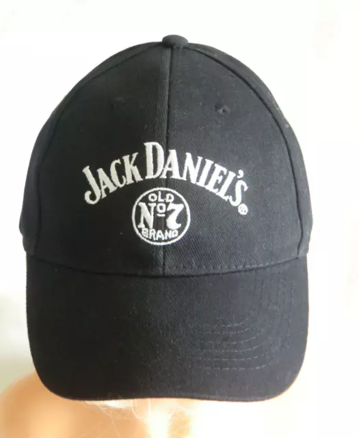 () Jack Daniel's Old No 7 Brand Cap Kappe Basecap schwarz mit Klettverschluß NEU