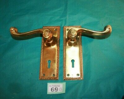 Door Handles  Antique Brass Lever  ref 69B