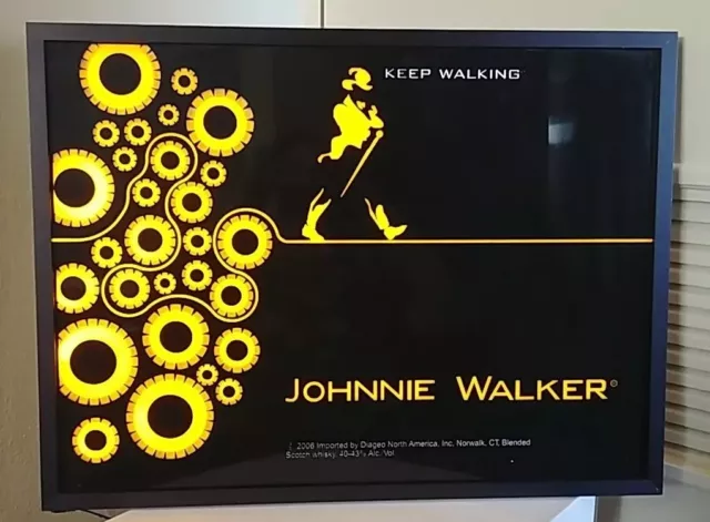 Johnnie Walker Led Bar Sign Man Cave Garage Decor Light Scotch Whiskey (Shf)