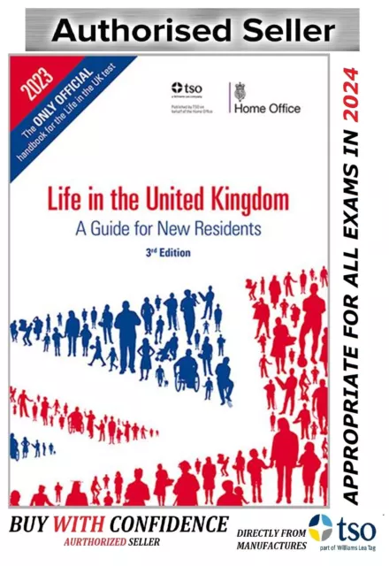 LIFE in the UK Handbook 3rd Edition Citizenship United Kingdom Test Book 2023