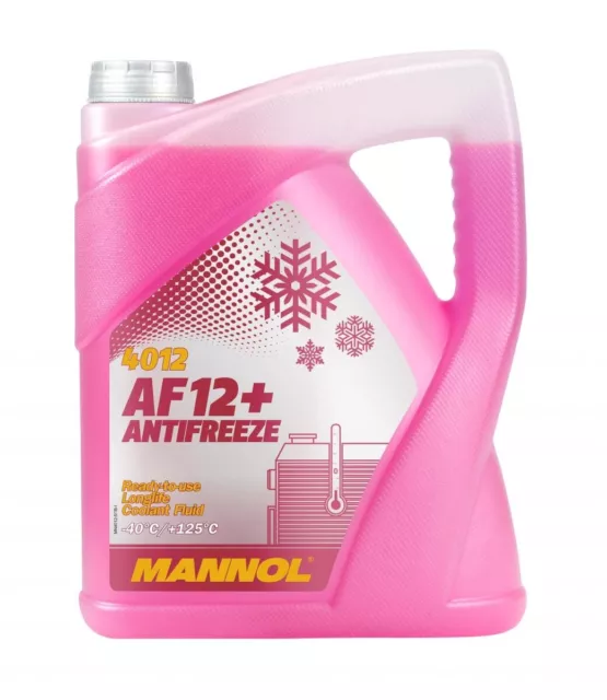 Original Mannol Kühlerfrostschutz Antifreeze AF 12+ (-40) Longlife 5 Liter