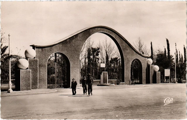 CPA AK MAROC OUJDA - Entrée du Parc Municipal (92744)