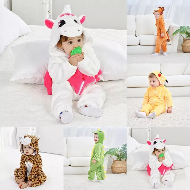 Animal Anime Kid Baby Toddler Kigurumi Cosplay Sleepwear Pyjamas Outfit Costume.