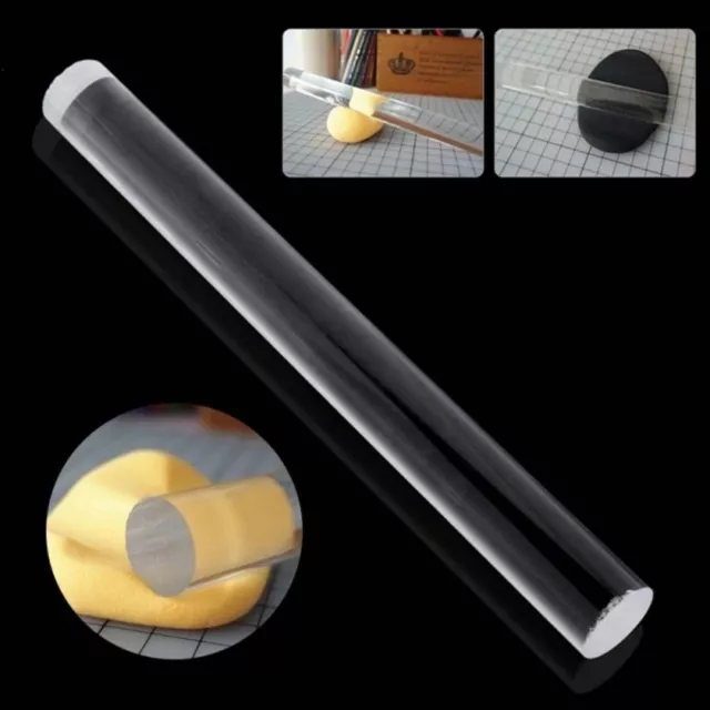 Non-stick Craft Pottery Baking Tool Dough Roller Rolling Pin Ceramics Tools