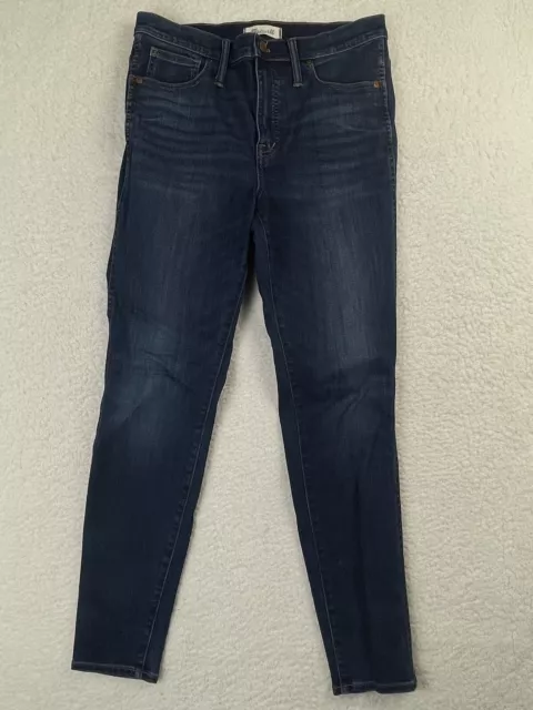 Madewell 10" High Rise Skinny Womens Size 30 (31x28) Stretch Denim Blue Jeans