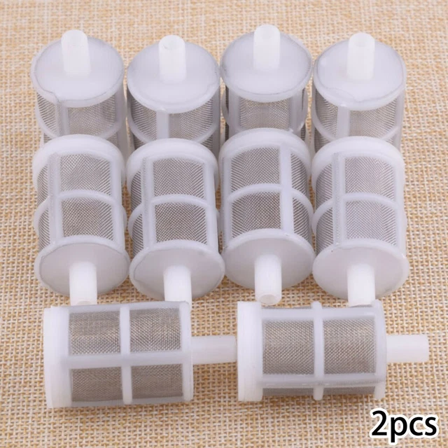 Filtro de sifón de pulgadas eficiente para elaboración casera 10 piezas de acero inoxidable