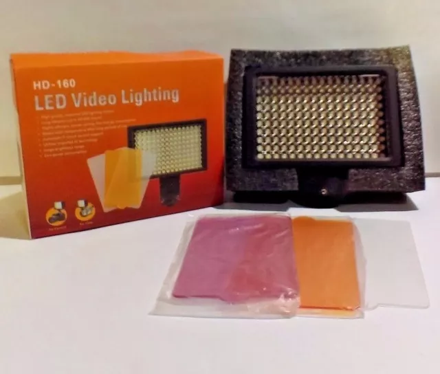 160 LED HD 160 Dimmable Ultra High Power Panel Digital Camera Light ** READ**