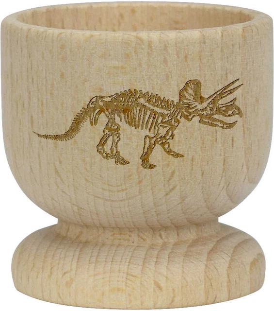 "Taza de huevo de madera ""Esqueleto Triceratops"" (EC00023825)"