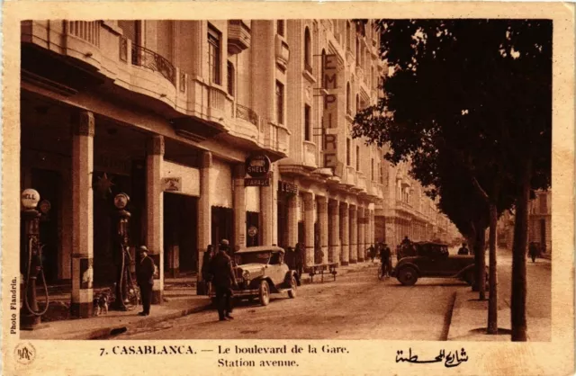 CPA AK MAROC CASABLANCA - Le boulevard de la Gare (280701)