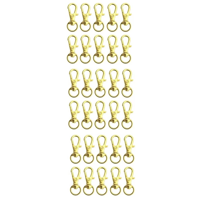 150 Pcs Swivel Clasps Lanyard Snap Hook,Metal Swivel Lanyard Snap Hook Lobs L4S7
