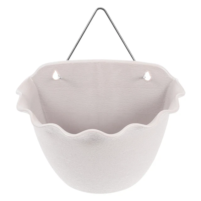 Lot 2 Jardinières 46cm Lot De 2 Jardinières Suspendues En Acacia - 46cm Marron Pour Balcon Et Jardin Pot Fleurs Acacia Extérieur