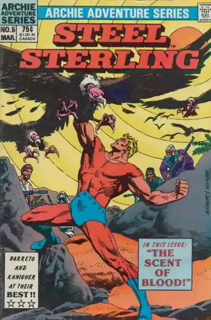 Steel Sterling #5 March 1984 (Vol. 2) Archie Adventure Series Comic Book (FN-)