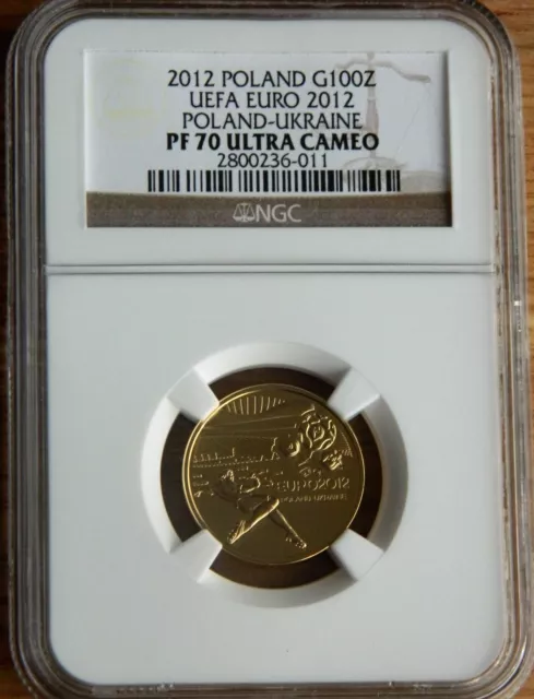 100 zl 2012 UEFA - Gold Proof Coin NGC PF70 ULTRA CAMEO