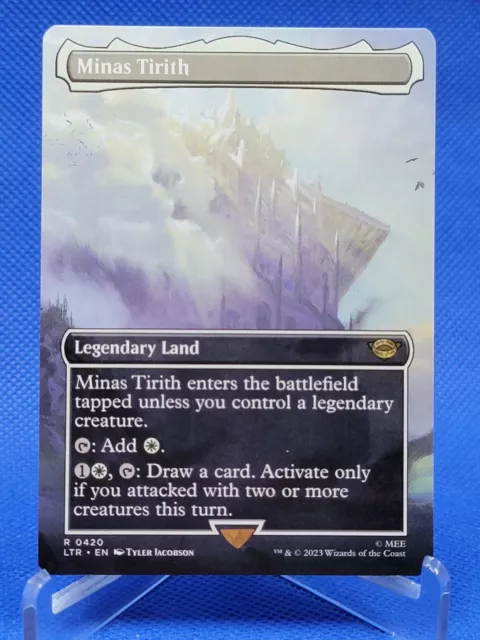 MTG 4x Minas Tirith FOIL Borderless Lot #256/341/420 - Lord of the Rings  LOTR NM