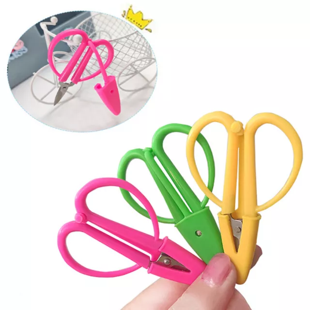 Mini stainless steel Sewing Scissors Plastic Craft Tailor Yarn Shears Thread Acc