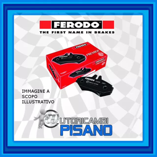 Fdb1160 Kit 4 Pastiglie Freno Ferodo Anteriori Nuove & Originali