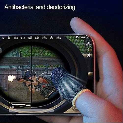 Thumb & Finger Sleeve for Mobile Game (4 Pieces) Pubg Cod Freefire & Fortnite