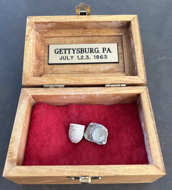 2 RARE Williams Cleaner Type III Gettysburg Bullets Cemetary Hill MUST SEE