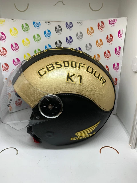 Casco omologato rivestito in ecopelle Accessorio Moto
