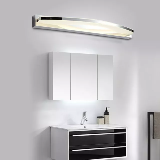 Accesorios de luces de tocador de baño modernas luces de pared LED de acrílico sobre espejo EE. UU.