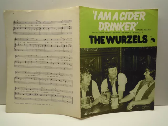 I Am A Cider Drinker - The Wurzels - 1975 Sheet Music