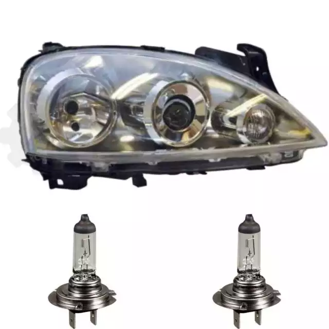 Faro Halógeno Derecho para Opel Corsa C F08 F68 1.2 1.0 Vauxhall 1.7 CDTI