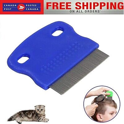 Flea Comb For Cats Dogs Pet Hair Grooming Tools Deworming Brush Fur Remove