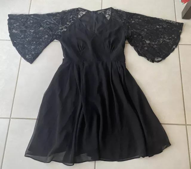 Women's Three Seasons TS Black Lace Dress Size M Medium