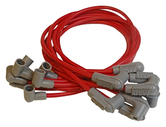 MSD 31659 Super Conductor Spark Plug Wire Set, Socket Dist. Cap