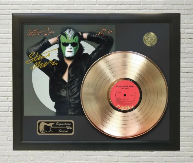 Steve Miller Band Framed LP Record Reproduction Signature Display  "M4"