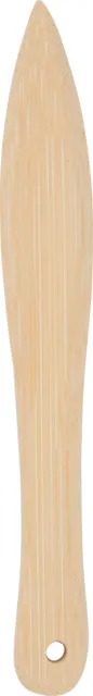 Cuchillo plegable bambú, 15,5 x 2 cm