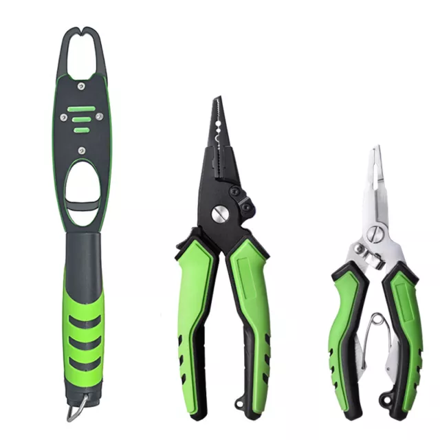 Portable Fish Grip Grabber Keeper Folding Lip Holder Pliers Multifunctional Fishing  Line Cutter Clamp Tackle Hook