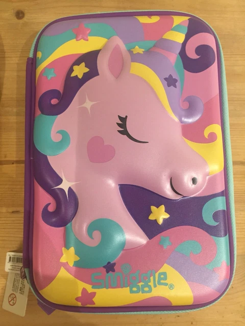 SMIGGLE UNICORN TRIPLE Hardtop Pencil Case New PicClick UK