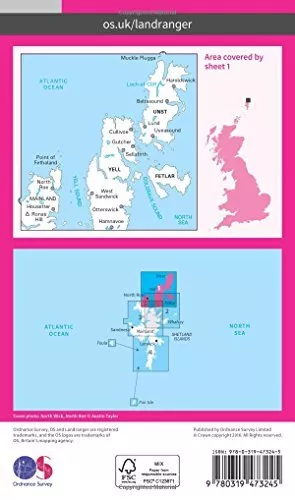 Shetland - Yell Unst and Fetlar by Ordnance Survey (2016) 2