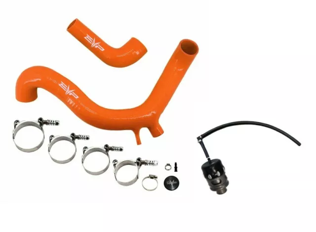 Evolution Powersports Orange Silicone Charge Tube BOV Kit Maverick X3 17-19
