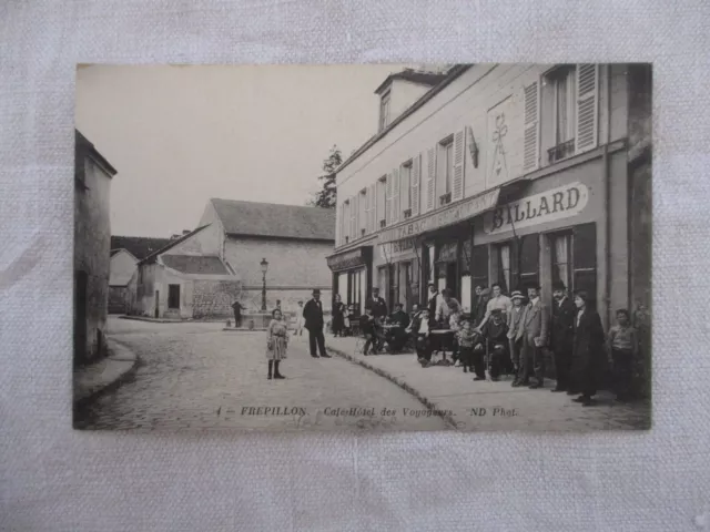 Cpa Val D'oise 95 Frepillon Cafe Hotel Des Voyageurs