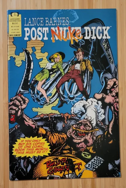 Lance Barnes: Post Nuke Dick #3 (1993, Epic Comics) Petrucha, Crain