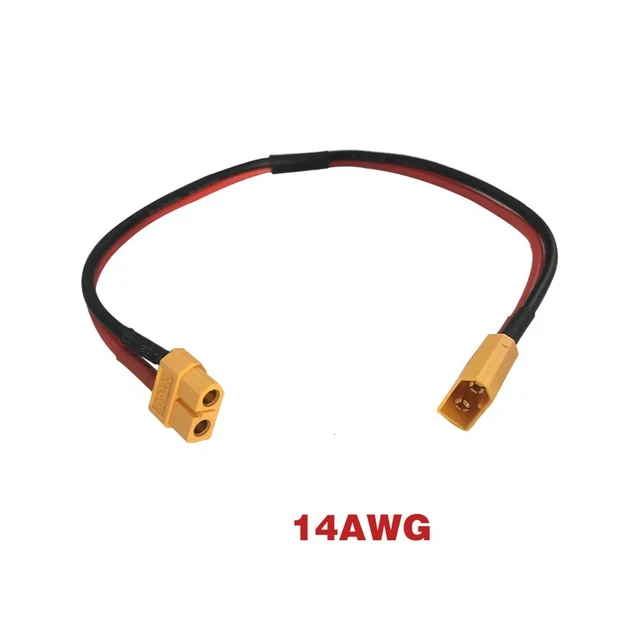Câble De Charge Vélo électrique – Connecteur XT90 Vers Prise CA – Pour Batteries 36V, 48V, 72V – Longueur 200 Mm - 12