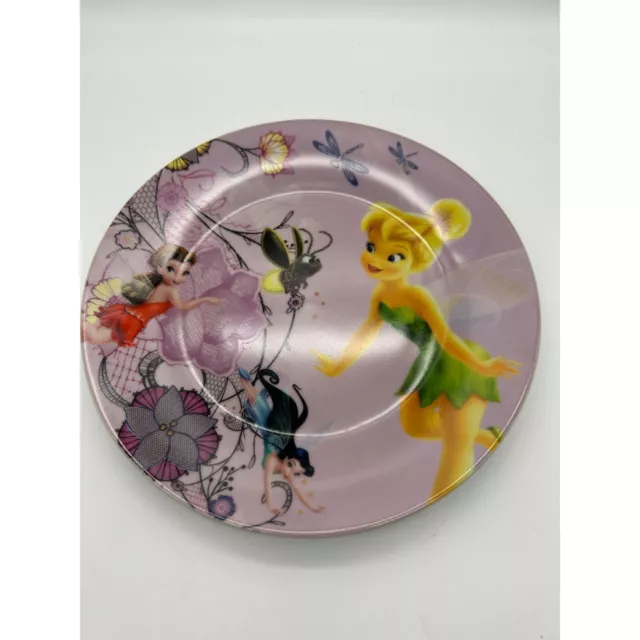 Disney Tinkerbell Fairies Porcelain Dessert Lunch Plate Childs Plate 7.5"