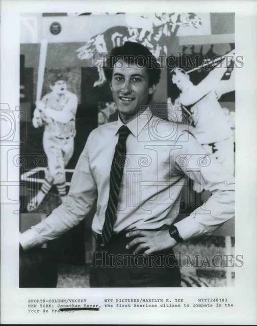 1981 Press Photo Jonathan Boyer New York First American Cyclist Tour De France