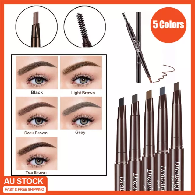 Eyebrow Pencil Waterproof Eye Brow Eyeliner Pen With Brush Makeup Cosmetic Tool